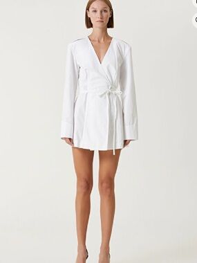 Alexander Wang White Wrap Tunic Dress
